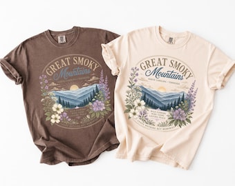 Comfort Colors® Great Smoky Mountains Shirt, Wildflower National Park Tee