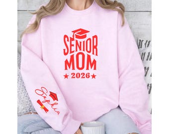 Senior Mom Shirt, Proud Senior Mom, Graduation Mom Shirt, Class of 2026 Mom, Gift for Senior Mom & Dad