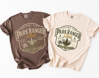 Comfort Colors® Park Ranger Club Shirt, Vintage Hiking Outdoor Adventure Tee
