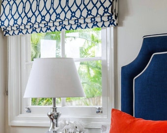 Custom Flat Roman Shade