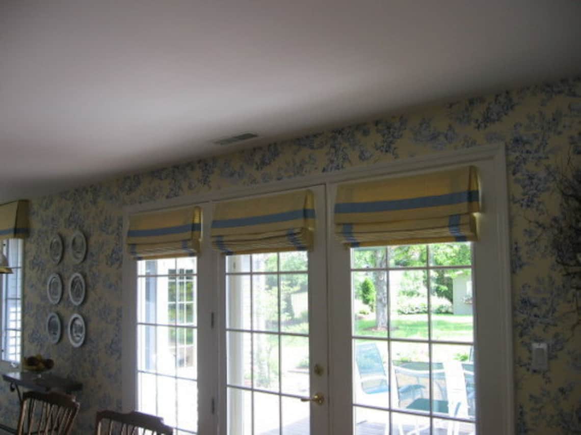 Top Down Bottom up Flat Roman Shades Etsy