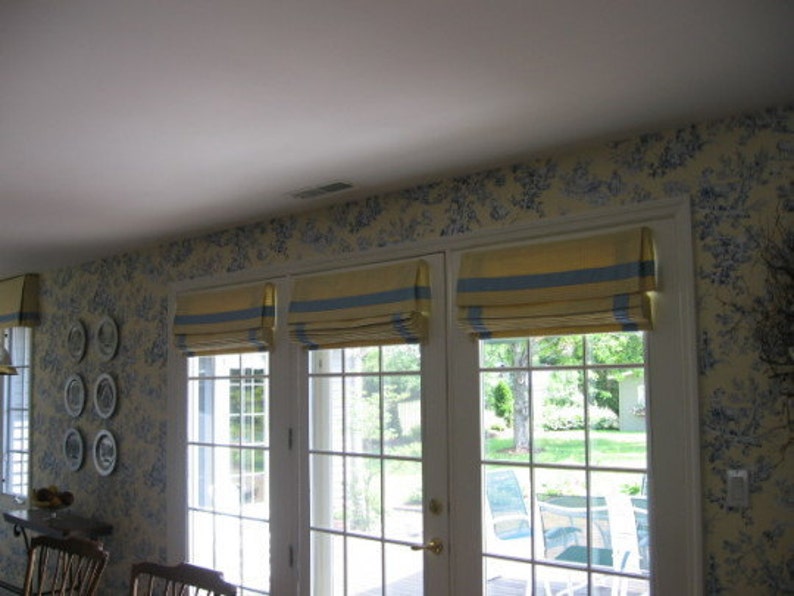 Top Down Bottom up Flat Roman Shades Etsy