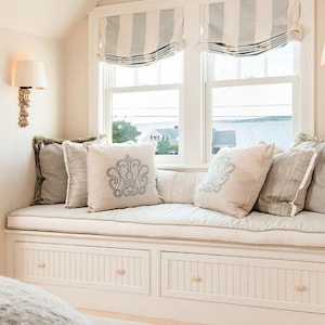 Kravet Windsor Smith Riad Fabric Flat Roman Shade  price is per square foot