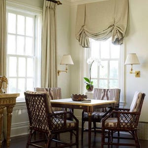 Balloon/london Shade with wings and Pinch Pleat Panels fabric not included priced per square foot inquire for quote
