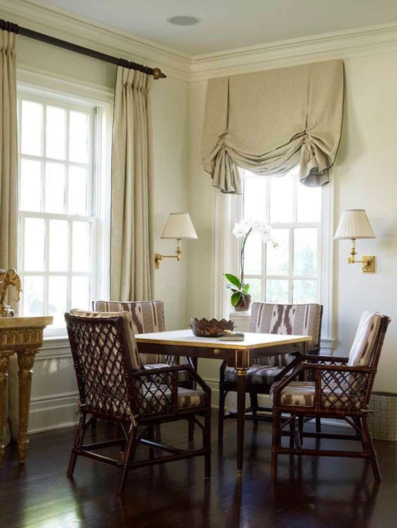 Extra Wide Balloon Shade Board Mounted Priced per Square Foot Fabric