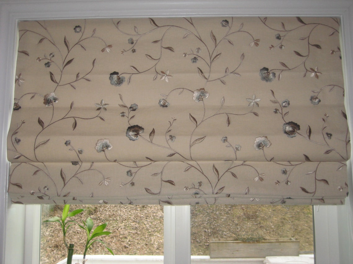 Top Down Bottom up Flat Roman Shades Etsy