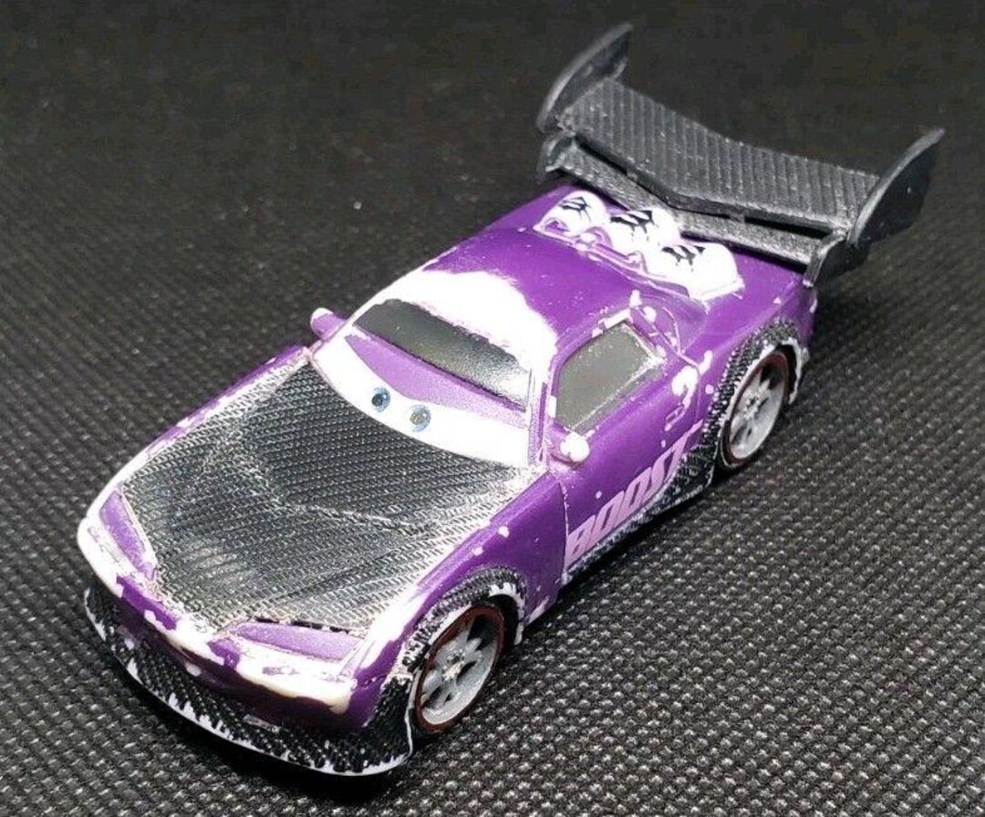Disney/pixar/mattel/cars Boost Used Supercharged Purple Plastic Toy Car ...