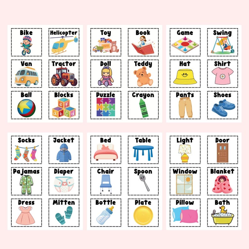 First 100 Words Flashcards for Kids | Printable Learning Cards | Early ...