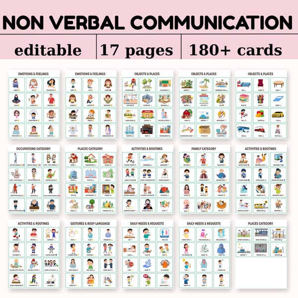 Communication Cards - Etsy UK