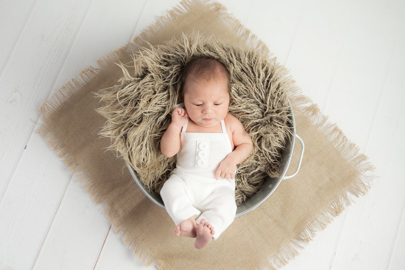 baby boy white overalls