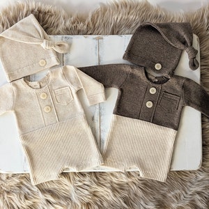 Newborn boy romper, newborn photo outfit, photoshoot outfit, newborn photograohy prop, newborn romper set, newborn outfit, newborn boy