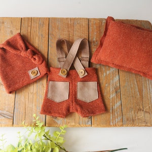 Newborn Boy Set, Newborn Boy Pants Set, Newborn Photography Props, Suspenders Pants, Boy Photo Props, Newborn Props, Newborn Outfit
