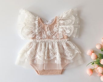 Newborn lace romper, girl outfit, newborn romper, newborn photography, newborn photo prop, newborn girl photography prop, newborn baby props