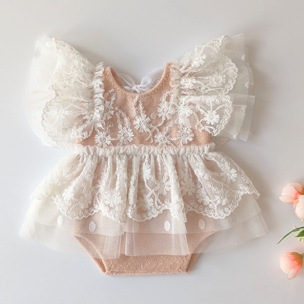 Newborn lace romper, girl outfit, newborn romper, newborn photography, newborn photo prop, newborn girl photography prop, newborn baby props