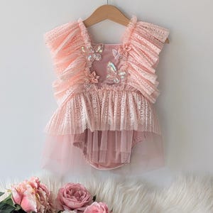 Sitter Pink Girl Dress, Sitter Girl Outfit, Baby Girl Romper, Sitter Photo Props, Photography Prop Outfit, Sitter Photo Props, Girl Props
