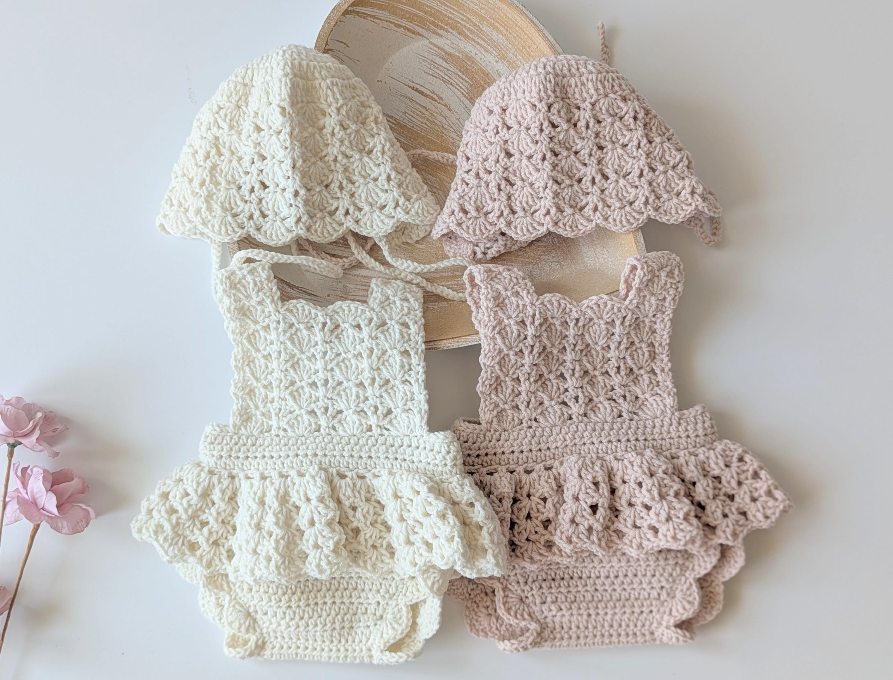 Newborn knit romper, newborn photography prop, girl photo prop, baby shower gift, girl knit outfit, newborn girl outfit, coming home outfit