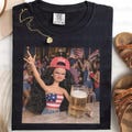 Comfort Colors\u00ae Funny Patriotic Doll Beer Shirt, USA Party Girl Tee, Drunk American Doll Graphic Shirt, 4th Of July BBQ Beer Lover Tee product logo