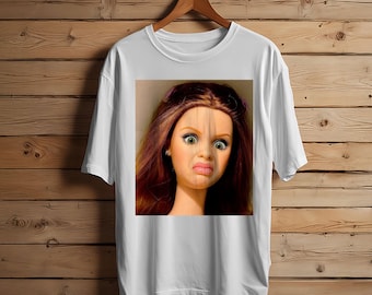 Meme disgustoso con la faccia di bambola PNG, regalo divertente e inquietante (download digitale)
