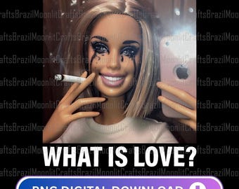 Funny Disgusting Doll Face Meme PNG (Digital Download)