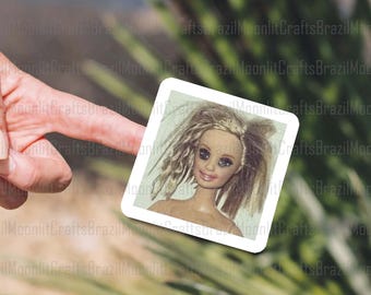 Meme grappige, walgelijke popgezicht, png, griezelig viraal ontwerp