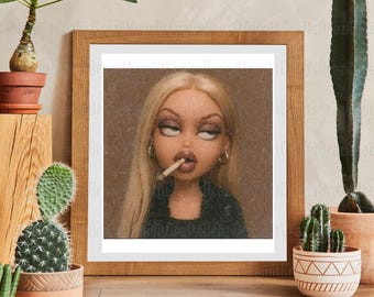Meme grappige, walgelijke popgezicht, png, griezelige schattige kunst (digitale download)