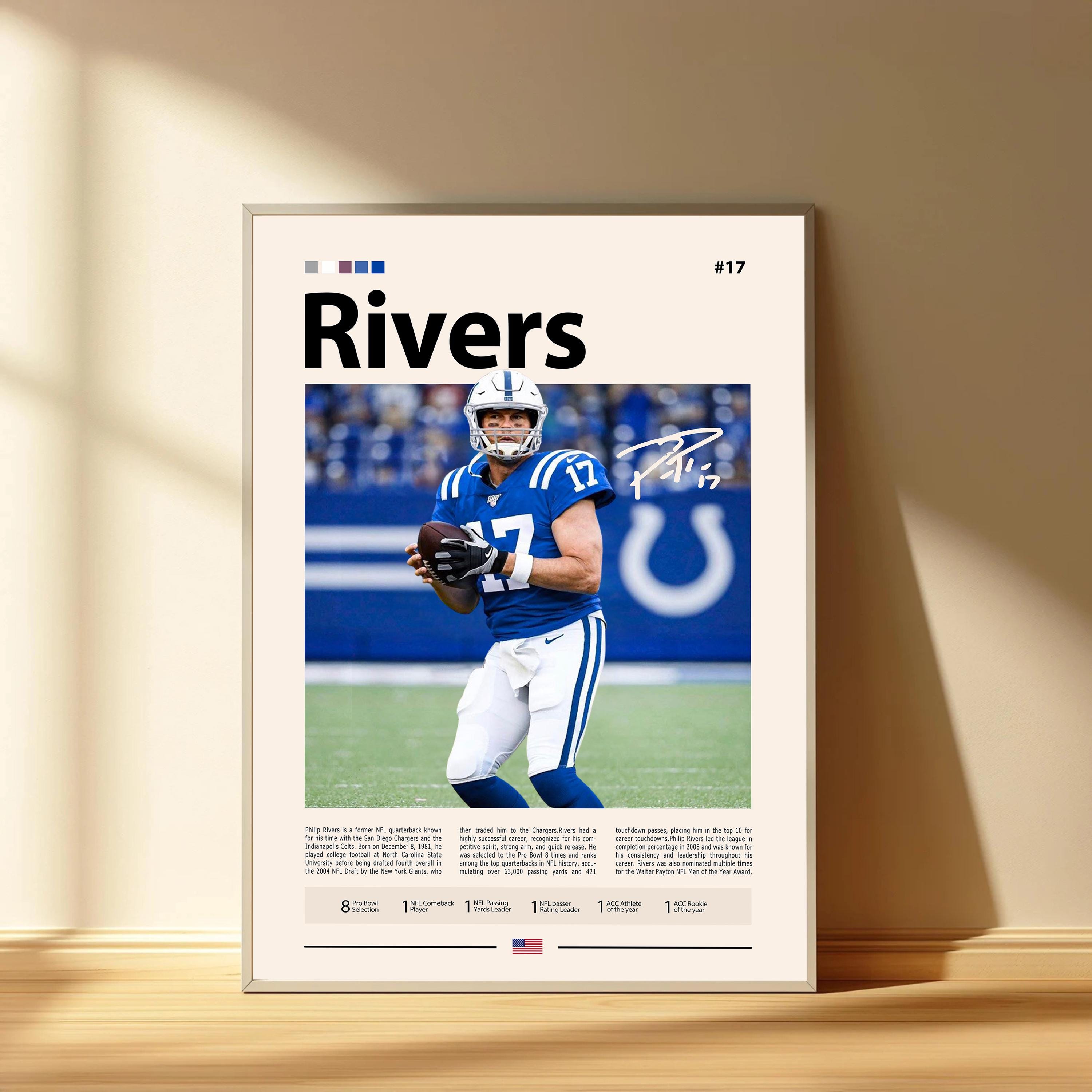 Discover Philip Rivers Poster, Los Angeles Chargers Football Poster, Sports Bedroom Posters
