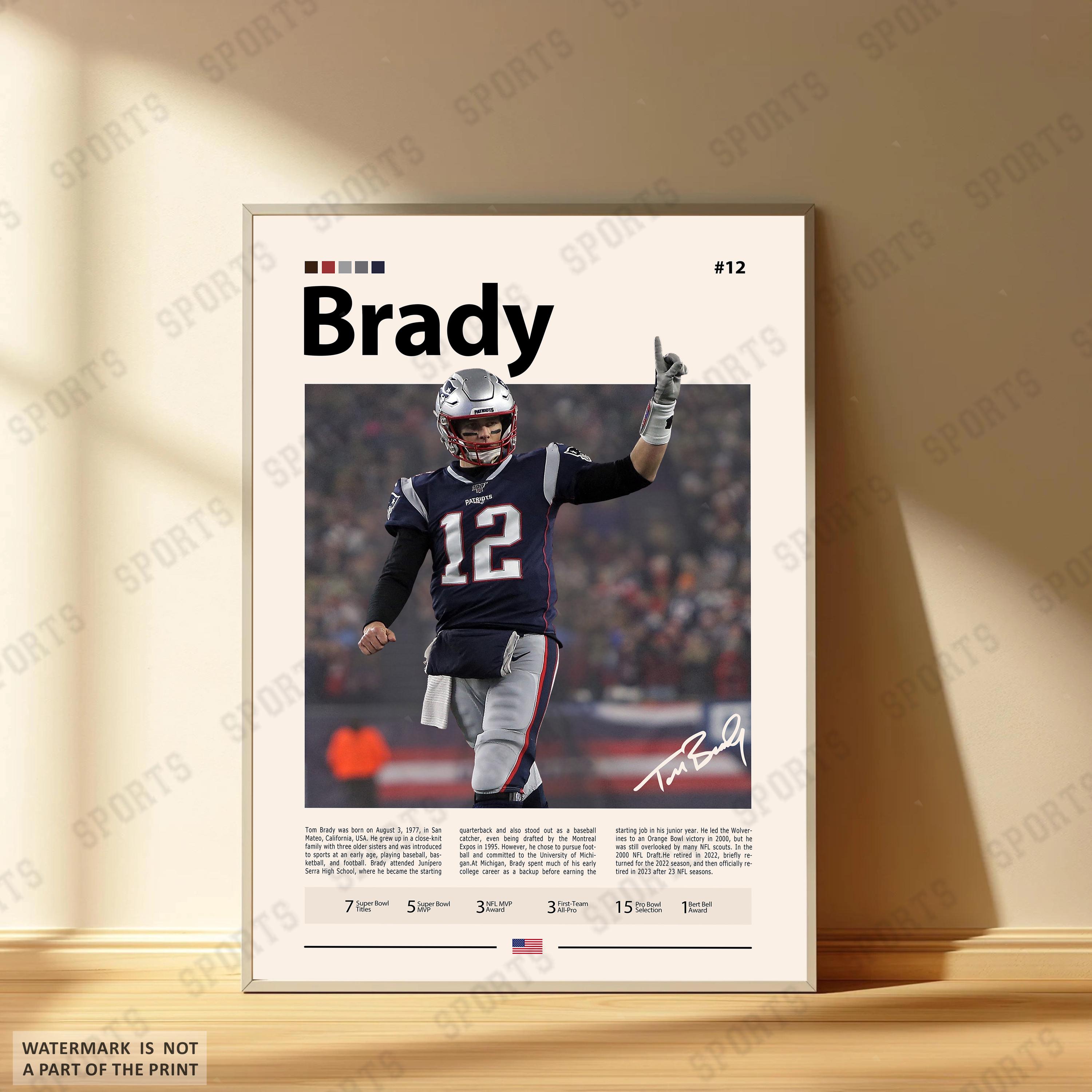 Discover Tom Brady Poster, Tampa Bay Buccaneers Football Poster, Sports Bedroom Posters