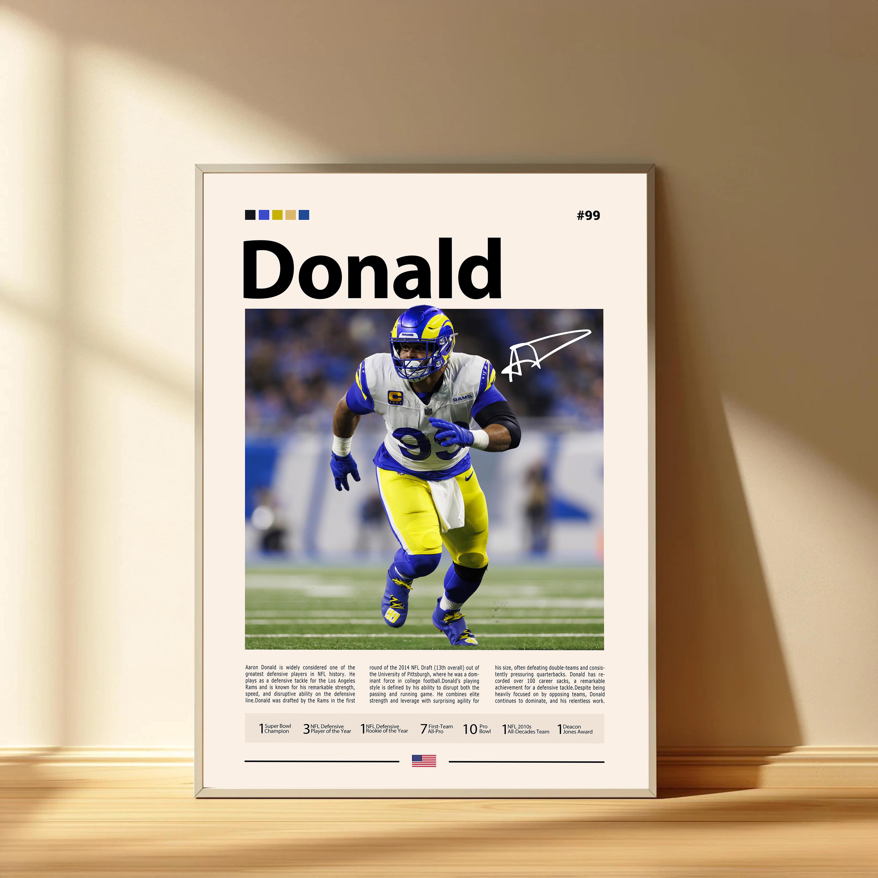 Discover Aaron Donald Poster, LA Rams Football Poster, Sports Bedroom Posters