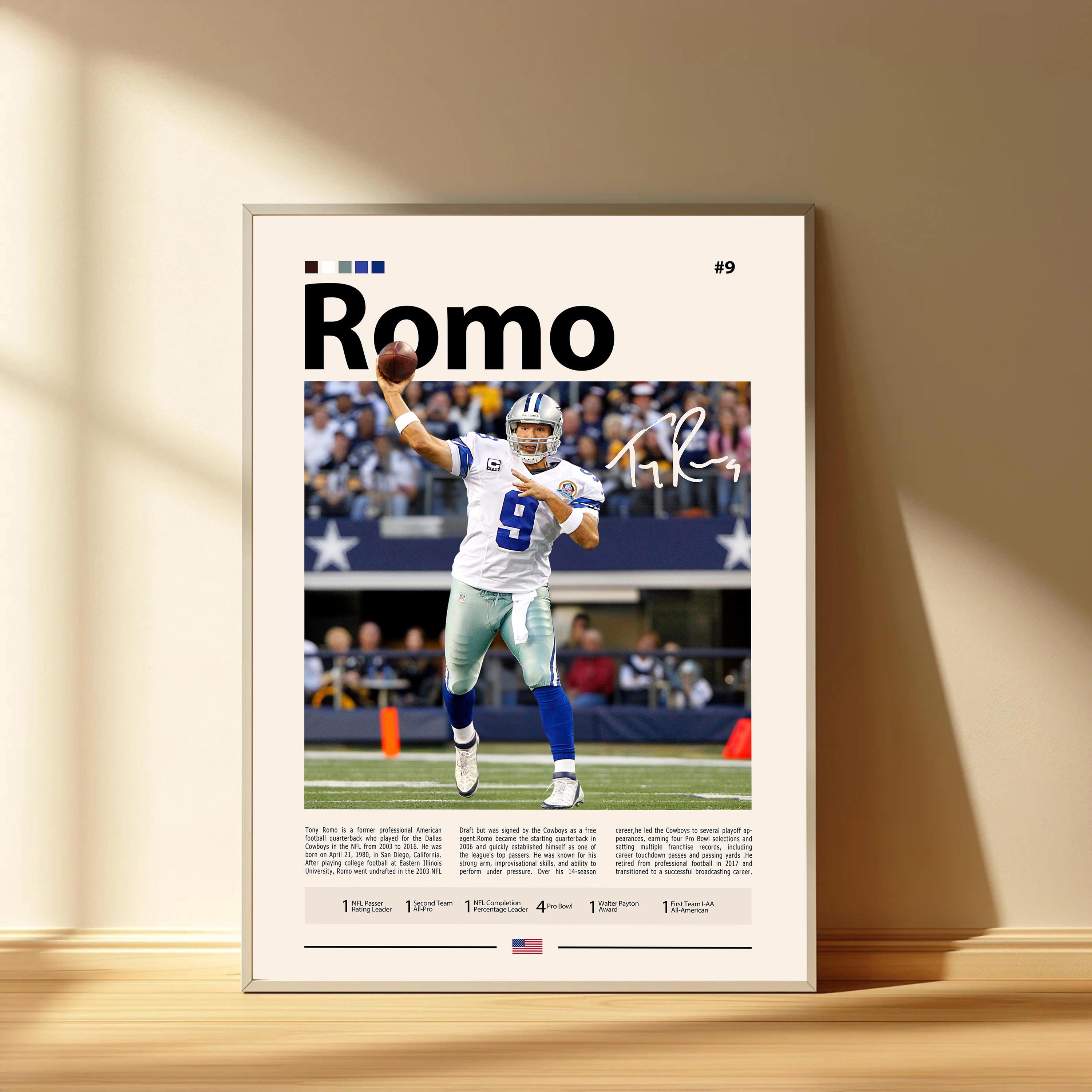 Discover Tony Romo Poster, Dallas Cowboys Football Poster, Sports Bedroom Posters