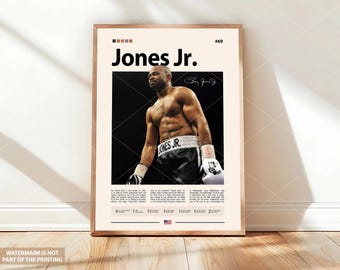 ロイ・ジョーンズ・ジュニア写真プリントポスター - サイン入り