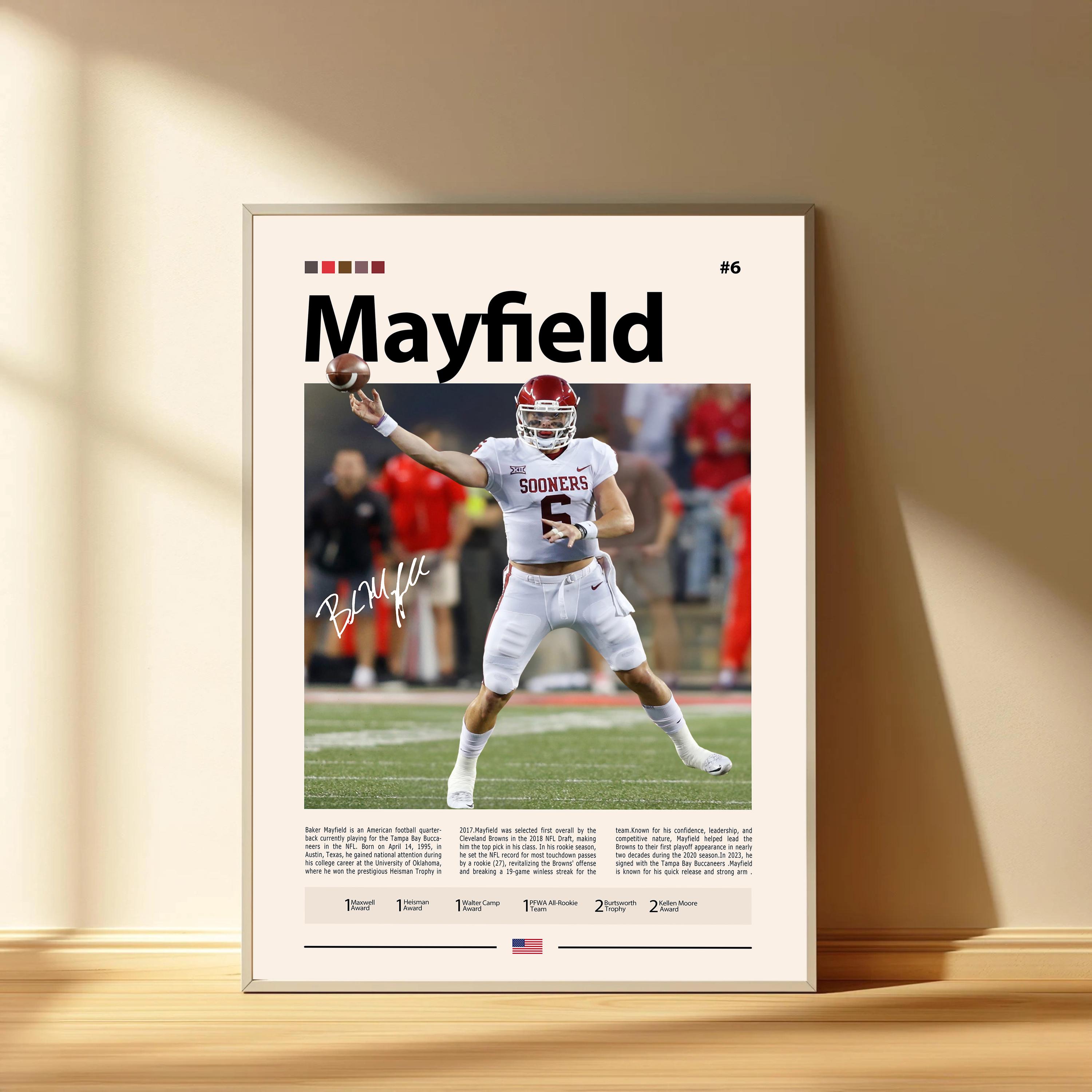 Discover Baker Mayfield Poster, Cleveland Browns Football Poster, Sports Bedroom Posters