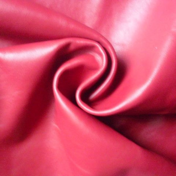 Reserved for Terri.LAMBSKIN(12''x14'')RED /Leather Piece.For  Accessories,Decorations,Bags,Purses...