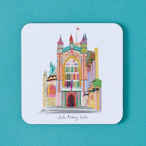 Posavasos de la Abadía de Bath, regalo colorido, LCOAST249