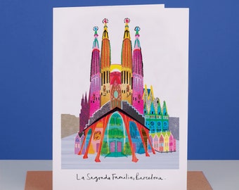 La Sagrada Familia Card, Barcelona Landmark, LM211