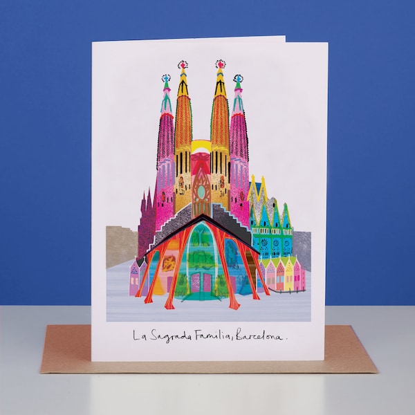 La Sagrada Familia Card, Barcelona Landmark, LM211