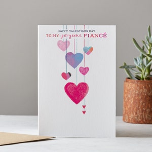 Carte magnifique fiancé de la Saint-Valentin, LT071