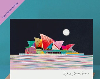 Sydney Opera House Card, Australia Art, LM170