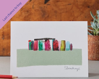 ストーンヘンジ アートプリント @ 11 x 17 - ストーンヘンジ - 古地図