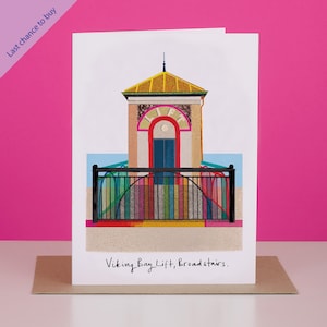 The Lift Broadstairs Card, Kent Art, LM228