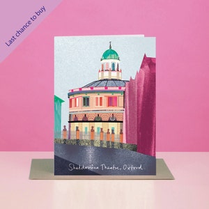 Tarjeta del Teatro Sheldonian, Oxford Art, LM166