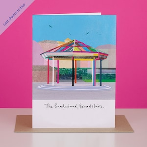 Broadstairs Bandstand Card, Kent Coast, LM223