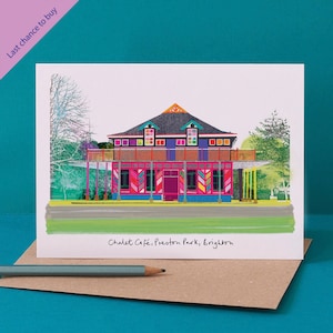 Tarjeta Preston Park Brighton, Chalet Cafe, LM185