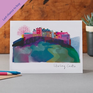 Carte du château de Stirling, art écossais, colline du château, LM086