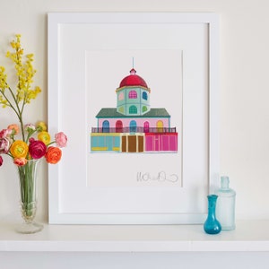 Worthing Dome Print, Art Deco Building, Seaside Print