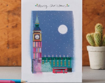 Big Ben London Christmas Card, Elizabeth Tower, LM038