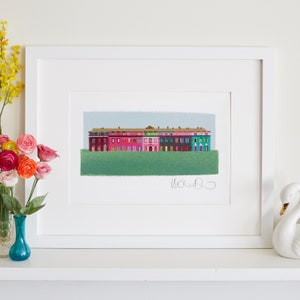Petworth House Print, West Sussex Art, Rainbow House