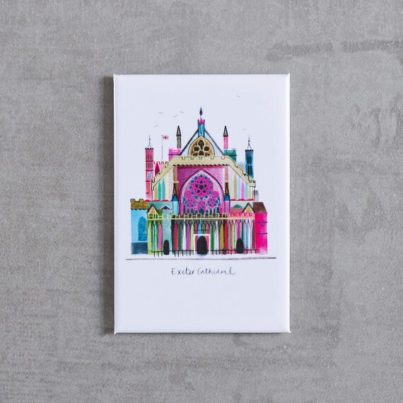 Exeter Kathedrale Magnet, Devon Geschenk, LMAG013
