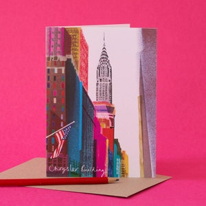 Tarjeta de Nueva York, Edificio Chrysler, Arquitectura americana, LM121