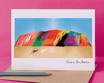 Carte Uluru, monument australien, Ayers Rock Art, LM210