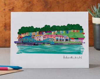 The Hotswells, Bristol Greeting Card LM254